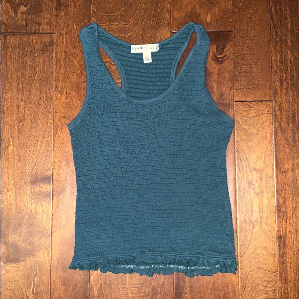 Green tank top